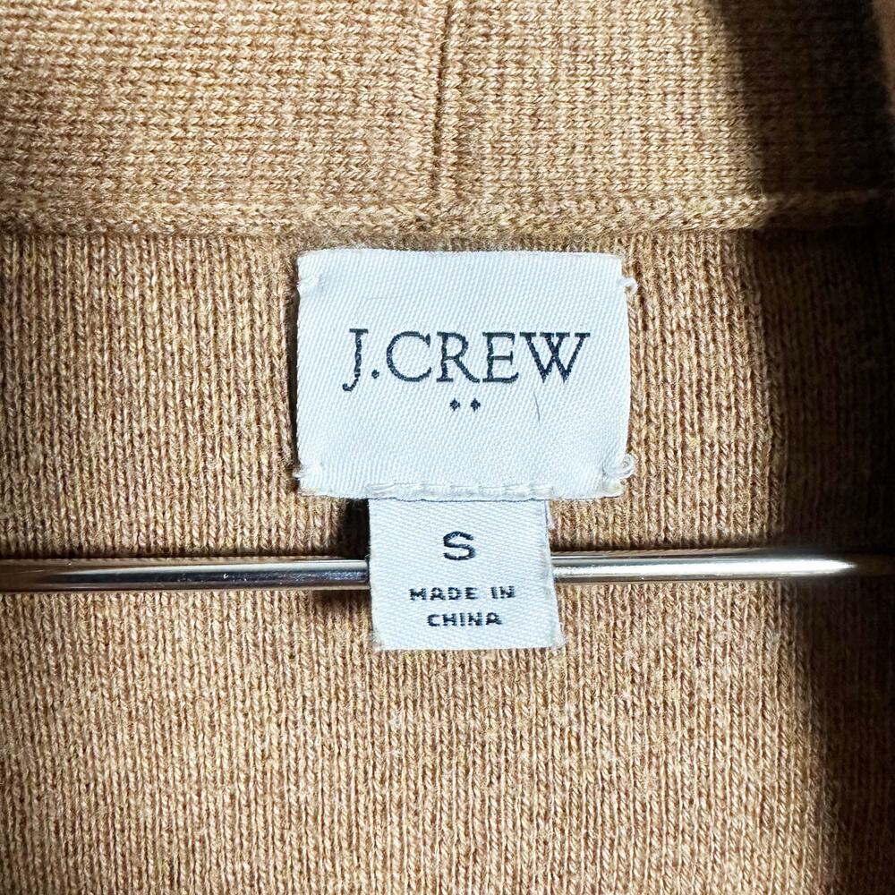 J. Crew Women's Chelsea Sweater Blazer Cardigan in Heather Camel Tan sz S - Picture 4 of 7